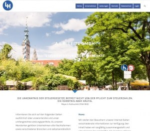 Münchner Webdesign, für die Münchner Steuerkanzlei Alb-Leitl
