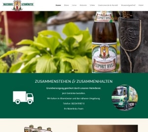 Münchner Webdesign, Webdesign und Betreuung von Maierbräu Altomünster